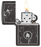 Encendedores Zippo Diseño de llama de mármol 46571