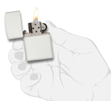 Encendedores Zippo 214 REG WHITE MATTE