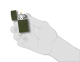 Encendedores ZIPPO Slim® Green Matte 1627