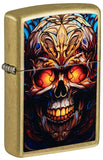 Encendedores Zippo Diseño de calavera de vitral 46715