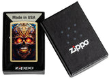 Encendedores Zippo Diseño de calavera de vitral 46715