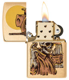 Encendedores Zippo Wild West Skeleton Design 48519
