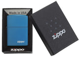 Encendedores Zippo Classic High Polish Blue Zippo Logo 20446ZL